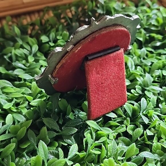 Vintage Mini Silver Tone Seashell Starfish Sand Dollar Photo Picture Frame - Picture 5 of 6